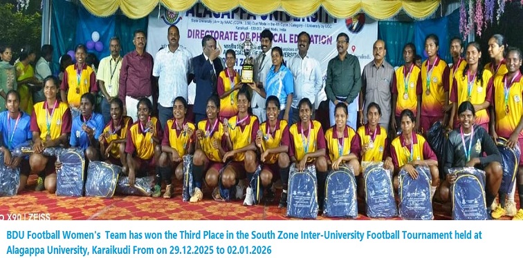Women's Football Team of BDU Won 3rd Place in South Zone